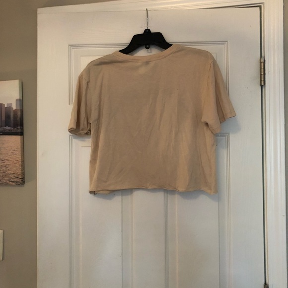 Cropped tan t shirt - Picture 2 of 2
